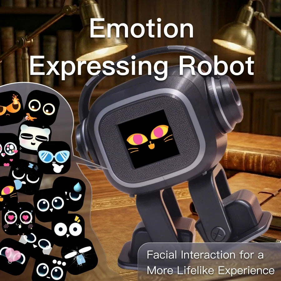 AI Chatbot Companion Robot | Voice Control, Emotional Interaction, Singing & Dancing, Emoji Display, Personalized Smart Toy Gift FLIPSTYLEZLLC