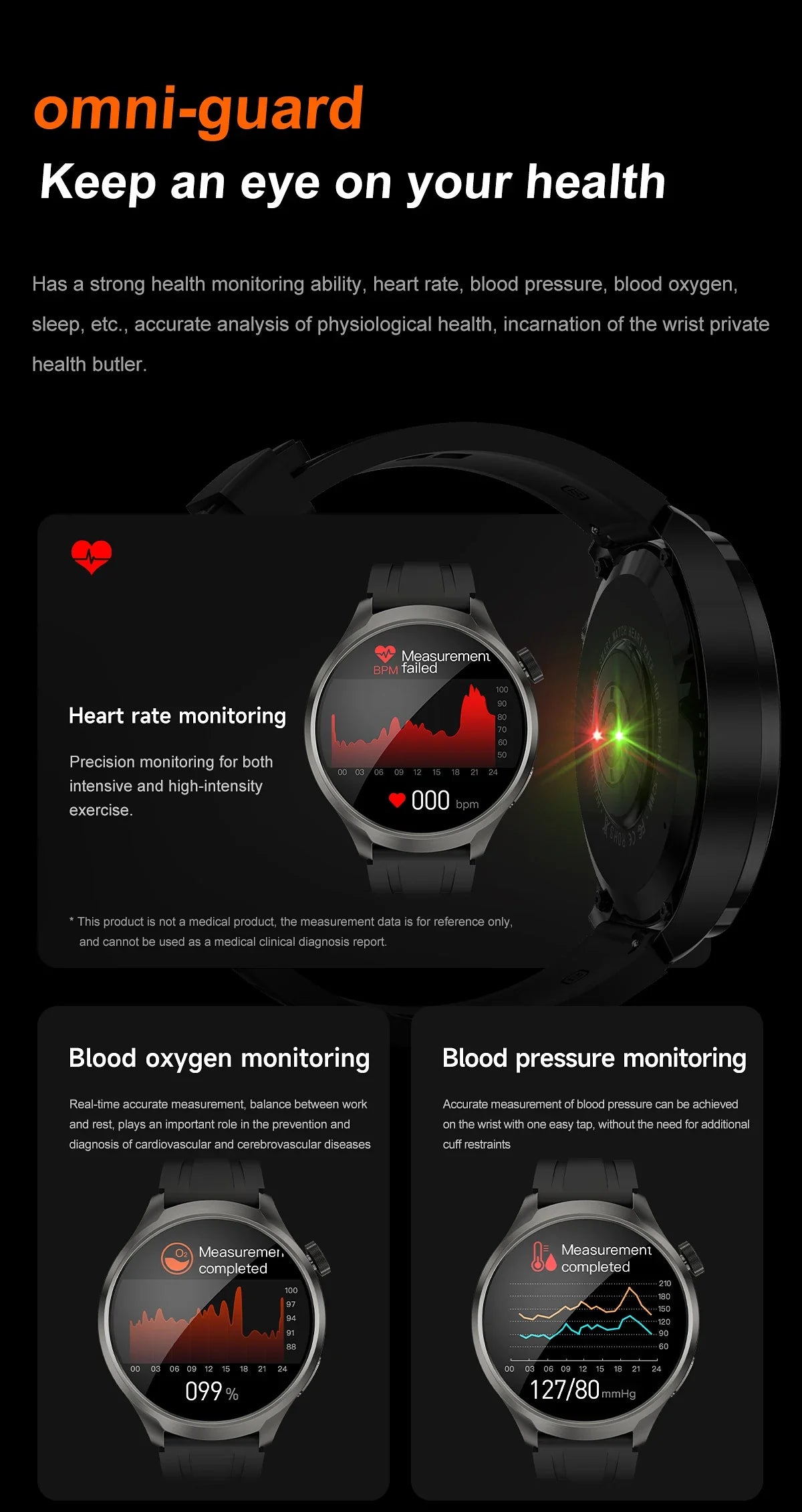 New GPS Sports NFC Fashion Smartwatch Men's 1.85 "AMOLED Screen Heart Rate Blood Pressure Health Smart Watch For Huawei IOS