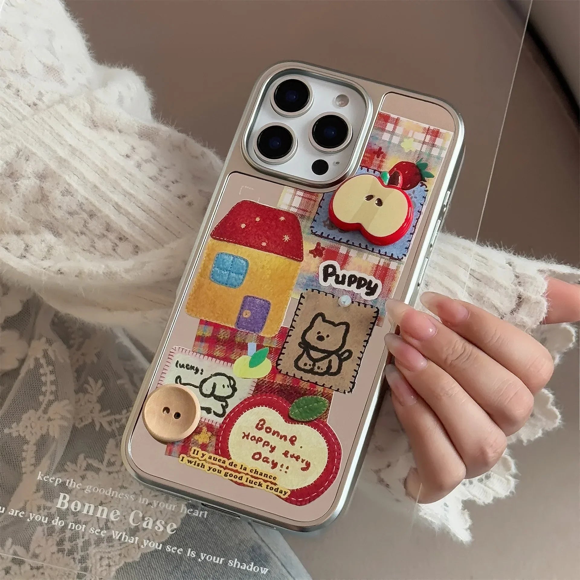 Ins 3D Phone Case with Lanyard For iPhone