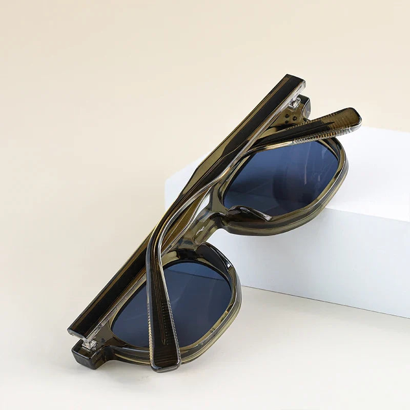 CATERSIDE Retro Punk Men Sunglasses Frame Square Travel Party Business Festival
