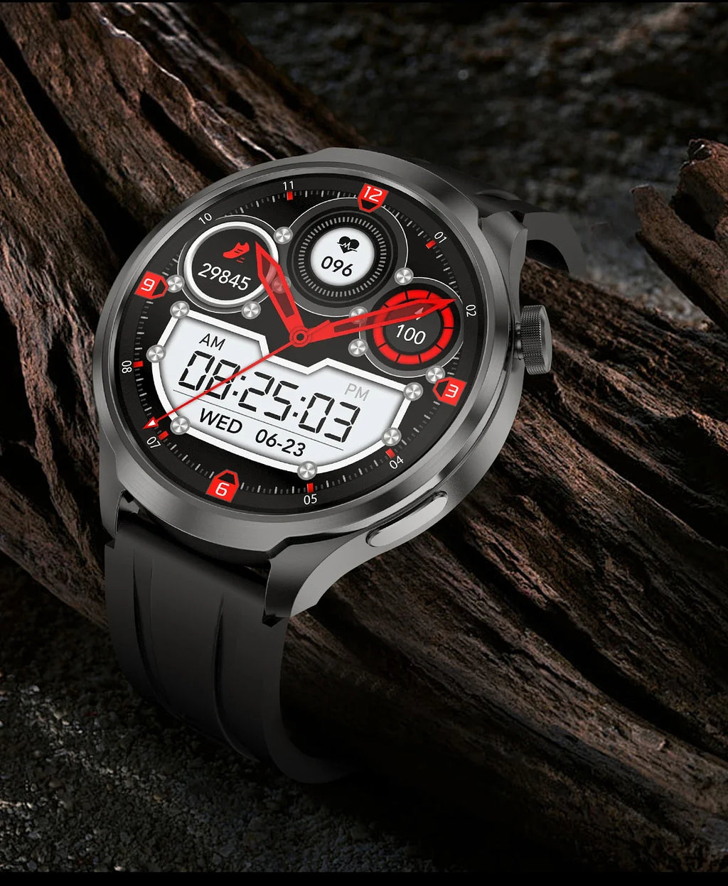 New GPS Sports NFC Fashion Smartwatch Men's 1.85 "AMOLED Screen Heart Rate Blood Pressure Health Smart Watch For Huawei IOS