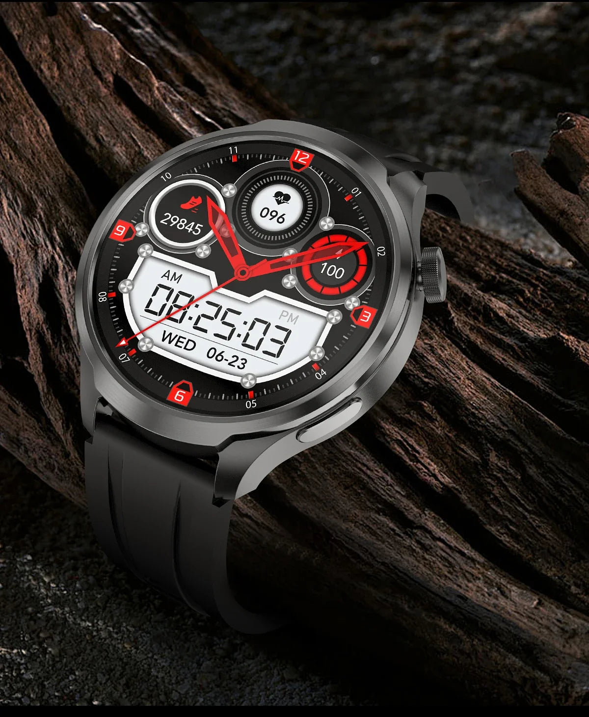 New GPS Sports NFC Fashion Smartwatch Men's 1.85 "AMOLED Screen Heart Rate Blood Pressure Health Smart Watch For Huawei IOS