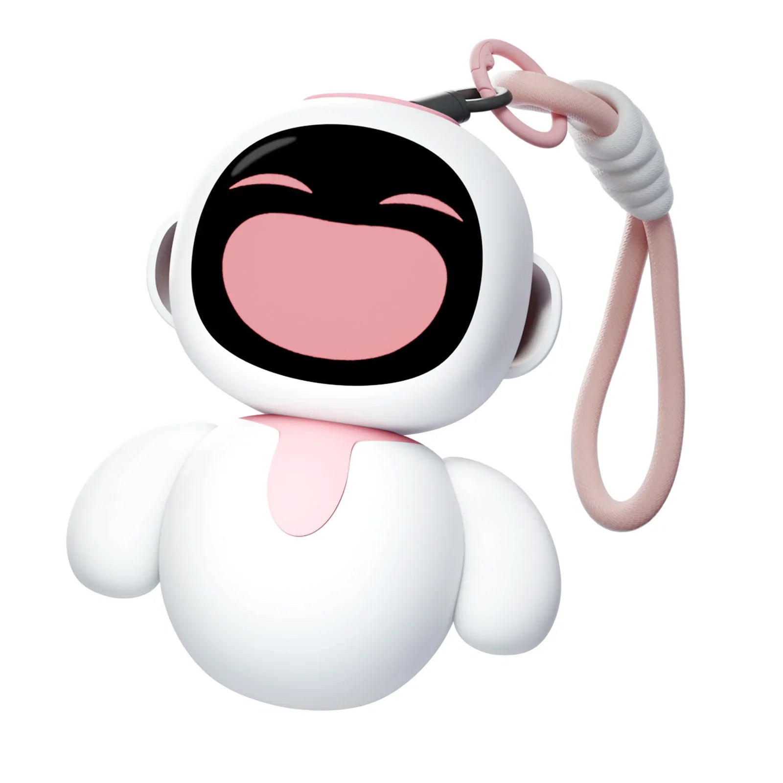 Eiliko Coral Pink - Your Tiny AI Charm Robot That Matches Every Daily Outfit, Fun Electronic Pendant Toys, for Couples and Best Friends. FLIPSTYLEZLLC