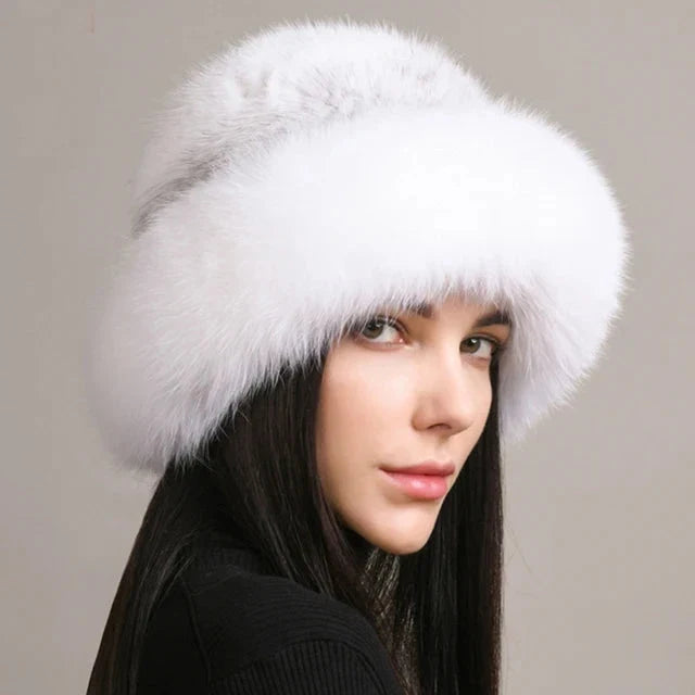 Women’s Faux Fur Knit Beanie FitiqueFit
