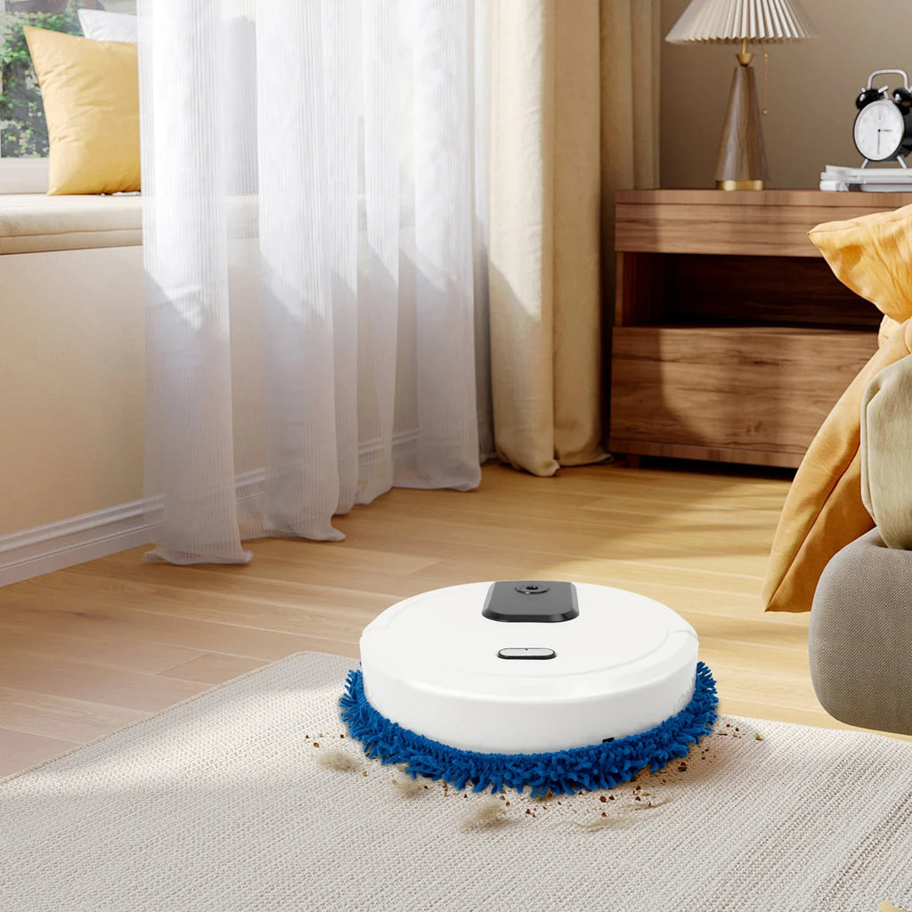 Robot Vacuum and Mop Vacuum Cleaner Wet Dry Automatic Mopping Spraying USB Rechargeable ABS 60min Low Noise Floor Cleaner Home Cleaning Machine FLIPSTYLEZLLC
