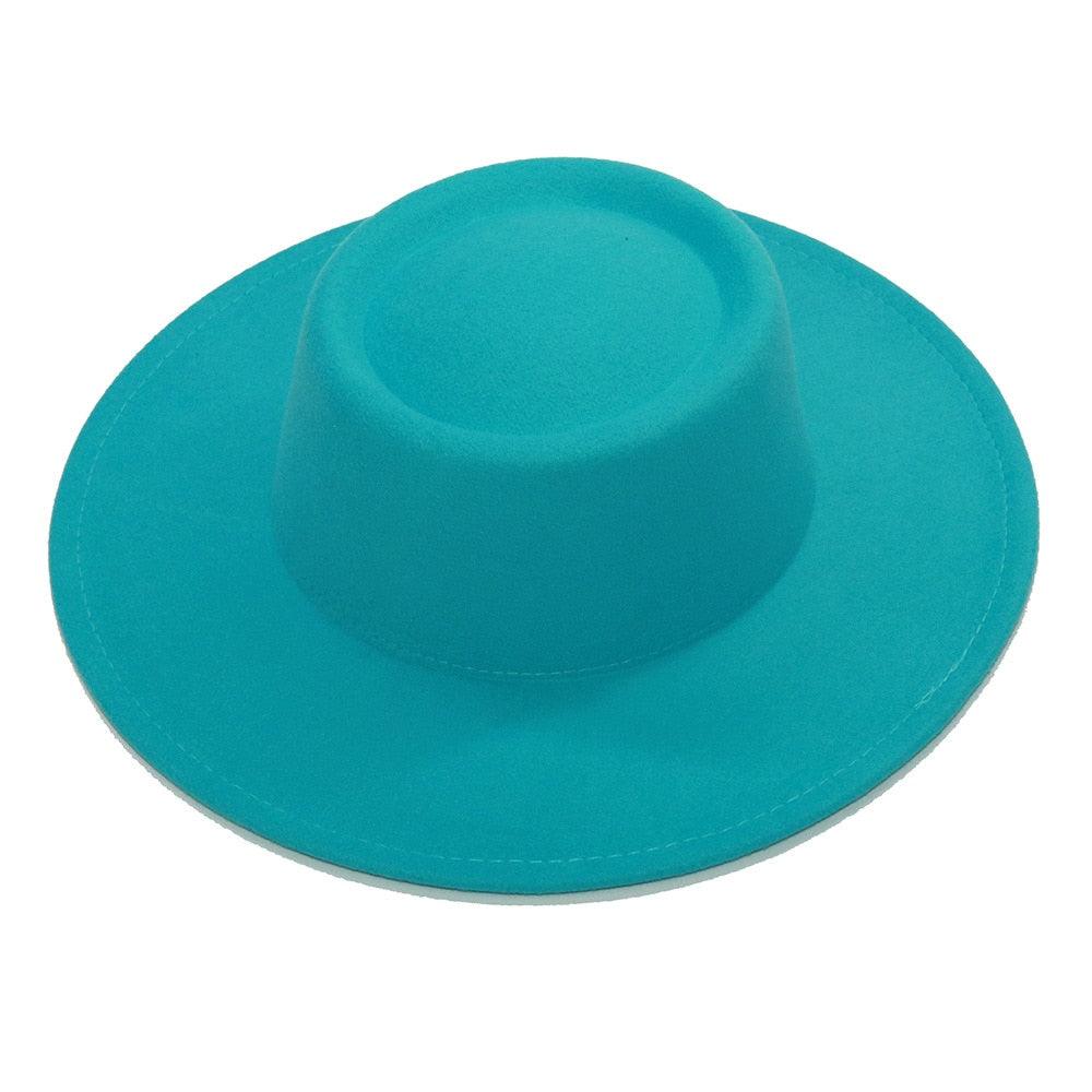 Simple Classic Unisex Fedora Hats Men Women Wide Brim Wool Jazz Hats Elegant Fedoras Hat for Women Lady Wide Brim Autumn Winter Cap Vintage Style Dress Formal Hat For Various Occasions 56-58CM Stevvex