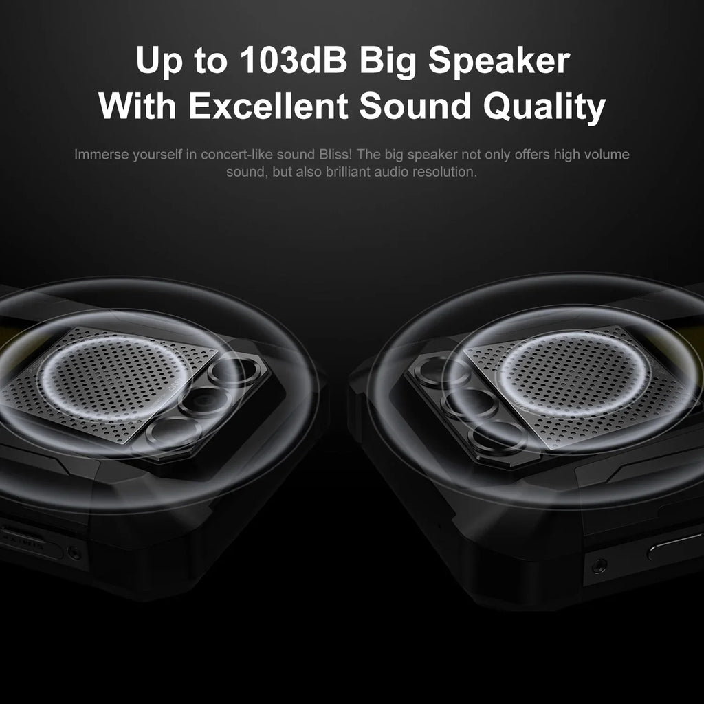 FOSSIBOT F106 PRO MTK G85 4G Android 14 15GB(8+7GB Extended) 256GB ROM Rugged Smartphone 12000mAh Battery 48MP Camera