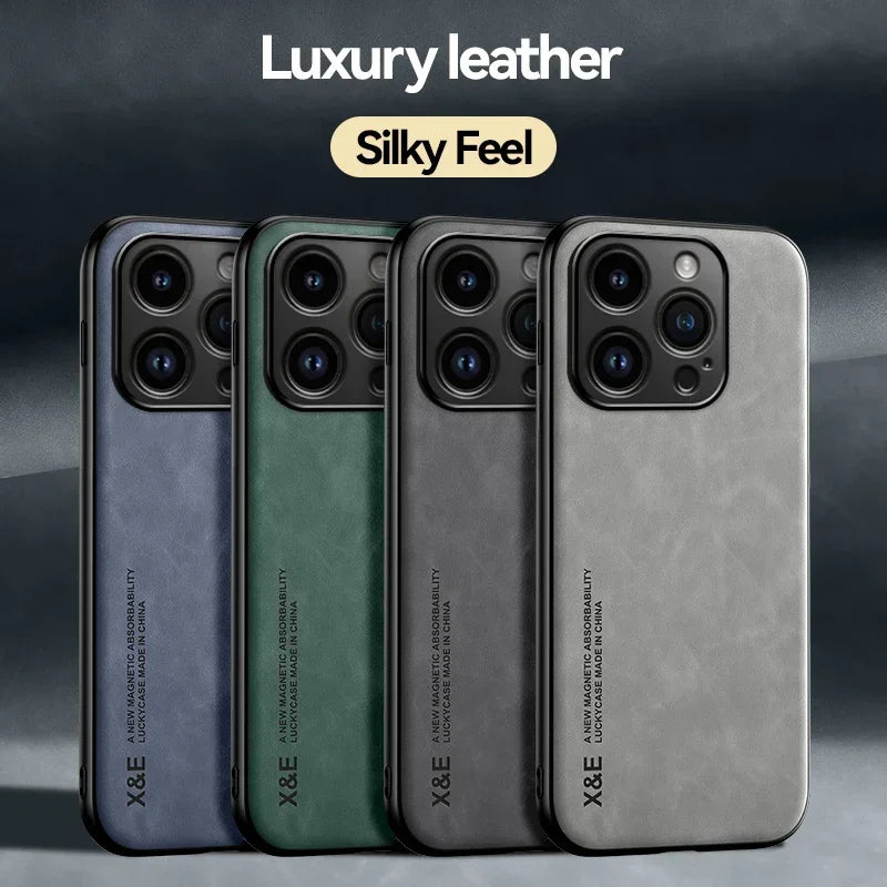 Case For iPhone 16 16e 15 14 13 12 11 Pro Max Plus 13 12 Mini 8 7 SE X XS Luxury Protective Cover Car Holder Phone Coque Fundas