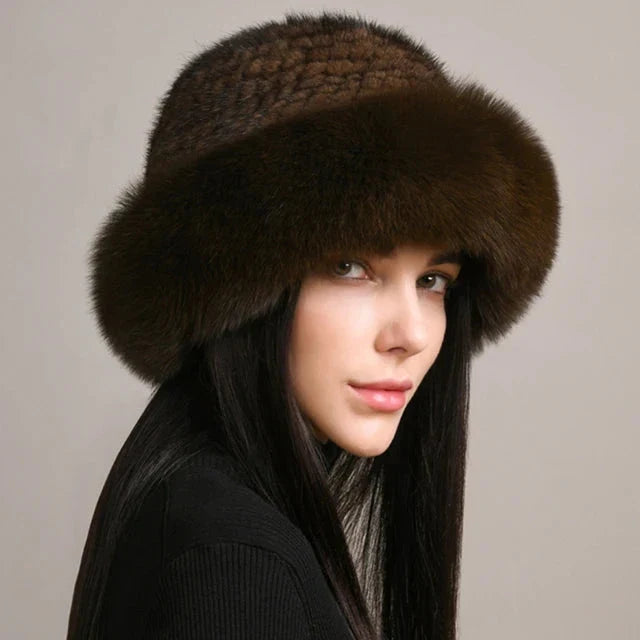 Women’s Faux Fur Knit Beanie FitiqueFit