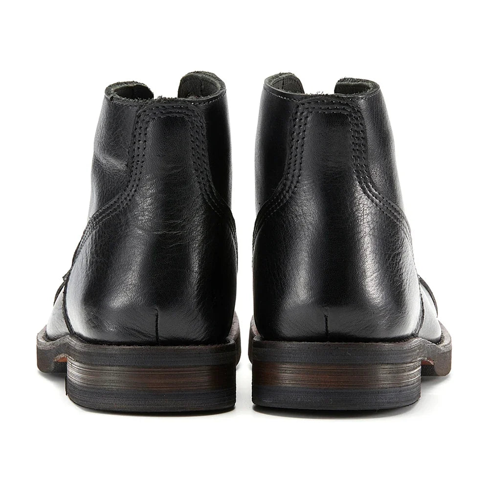 Luxury Classy Handmade Precision Stitch Wear-Resistant Casual Men Boots Genuine Leather Shoes