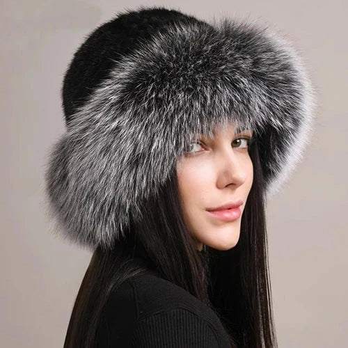 Women’s Faux Fur Knit Beanie FitiqueFit