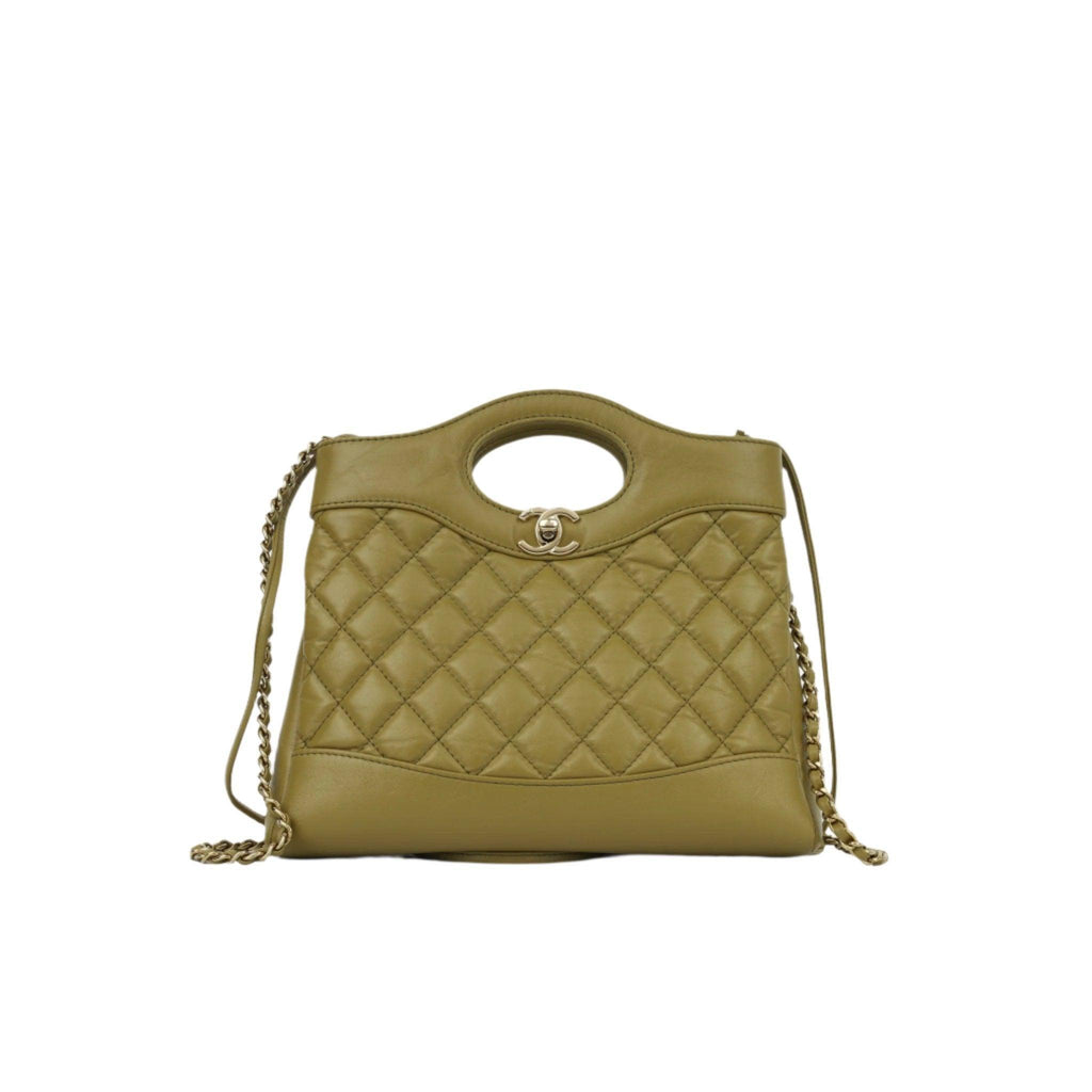 Chanel  Shiny Crumpled Calfskin Quilted Mini 31 Shopping Bag Banlieue91