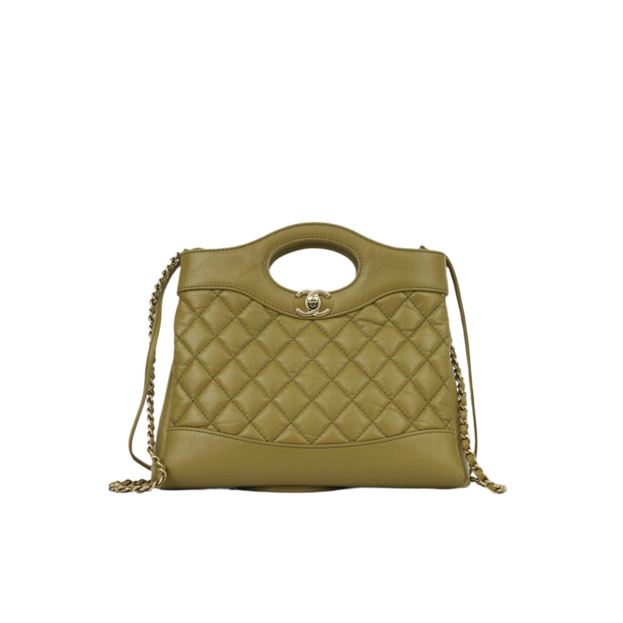 Chanel  Shiny Crumpled Calfskin Quilted Mini 31 Shopping Bag Banlieue91