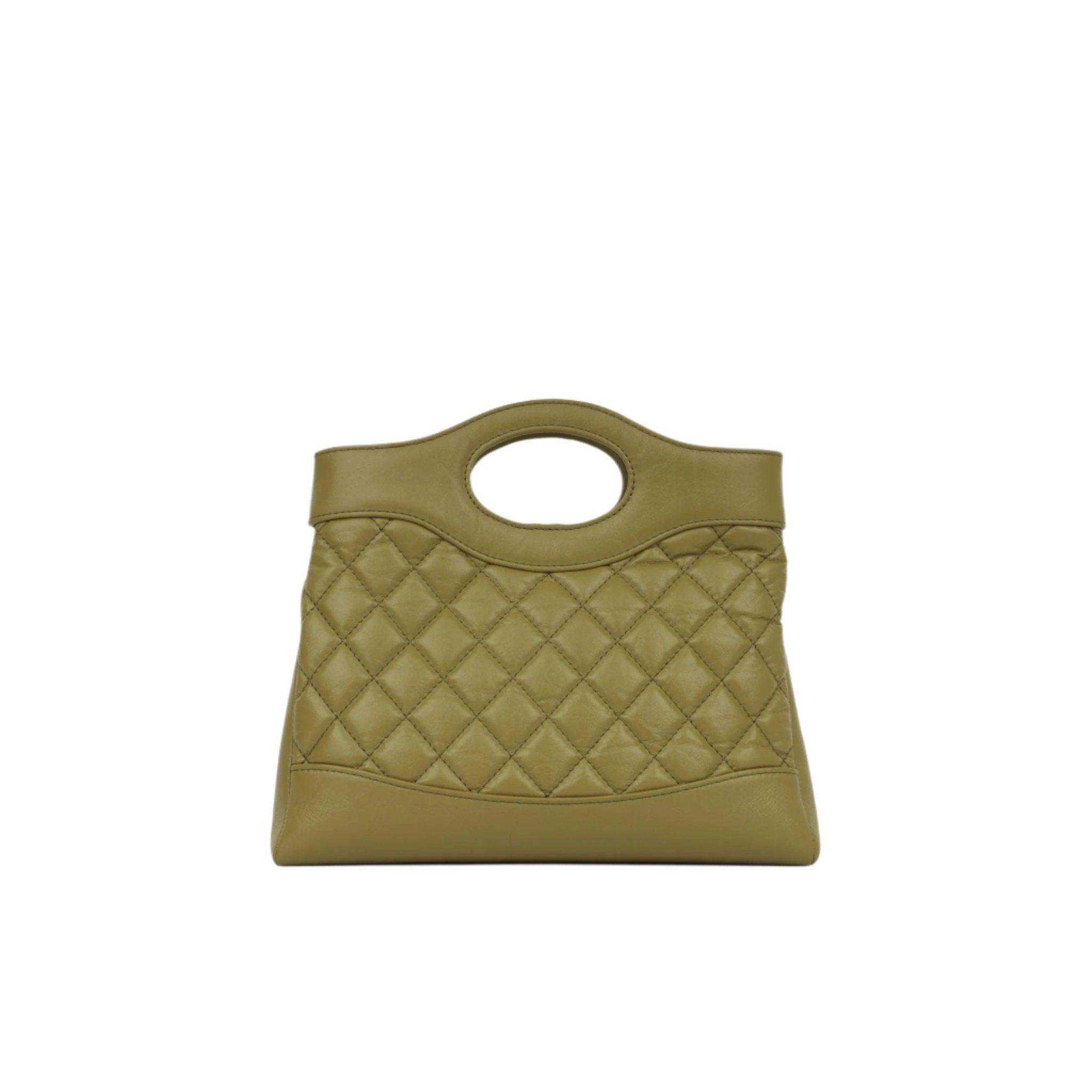 Chanel  Shiny Crumpled Calfskin Quilted Mini 31 Shopping Bag Banlieue91