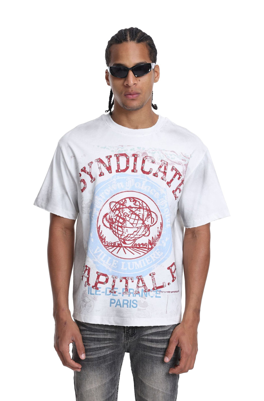 Syndicate Capital P Tee - White