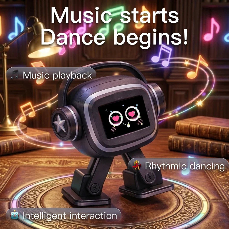 AI Chatbot Companion Robot | Voice Control, Emotional Interaction, Singing & Dancing, Emoji Display, Personalized Smart Toy Gift FLIPSTYLEZLLC