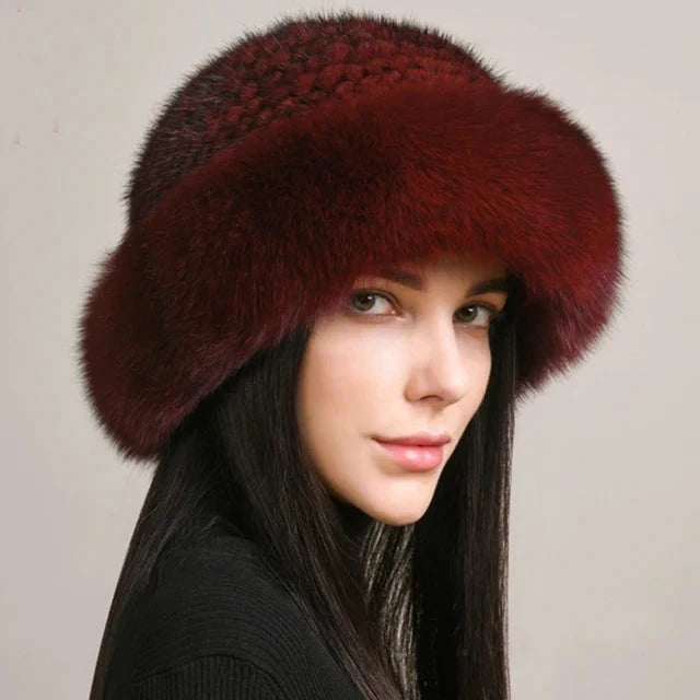Women’s Faux Fur Knit Beanie FitiqueFit