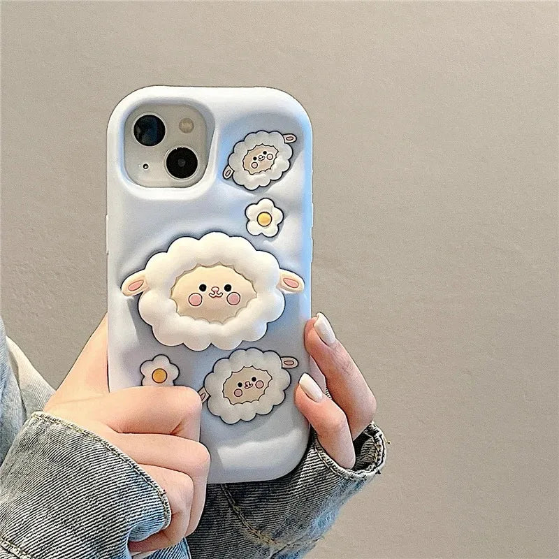 Sheep Folding Stand Holder Lamb Bracket Phone Case