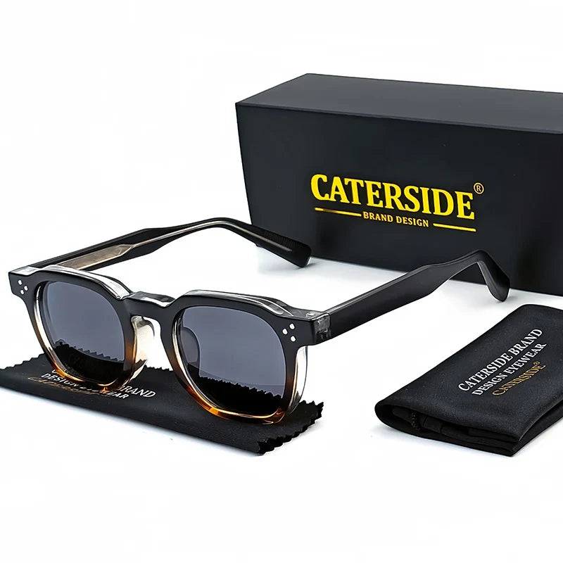 CATERSIDE Fashion Men Sunglasses Small Frame Square Personalized Design Women Travel Party Business