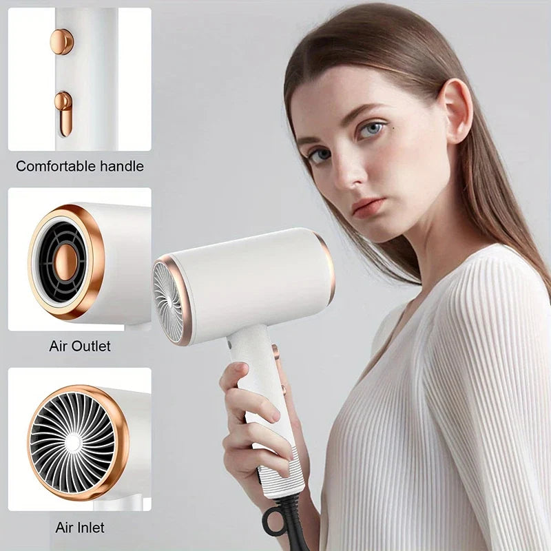 5 in 1 Professional Hair Dryer Powerful with Hot and Cold Air Functionality Thermostatic Electric Hair Drye for Smooth Hair Tool FLIPSTYLEZLLC