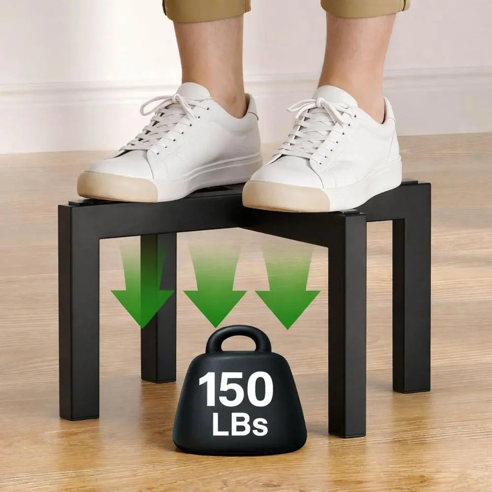 Heavy-Duty Metal Plant Stand, Indoor/Outdoor, Holds Pots 5-12'', Supports 150lbs, Black FLIPSTYLEZLLC
