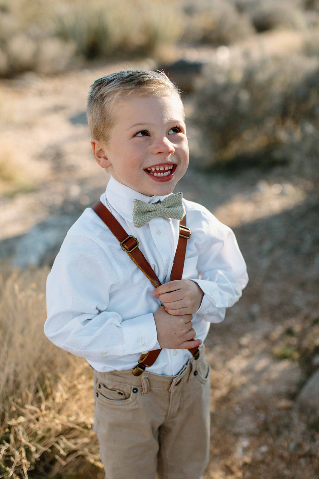 Sage - Boys Bow TIe
