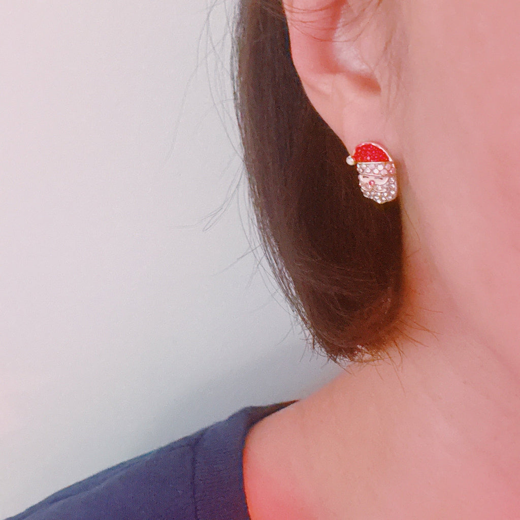 Santa & Stocking Earring Set Of 2 – Holiday Sparkle