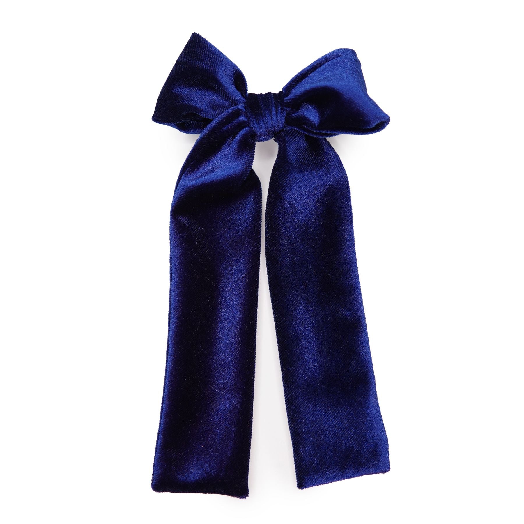 Sapphire Blue Velvet - Lady Hair Bow