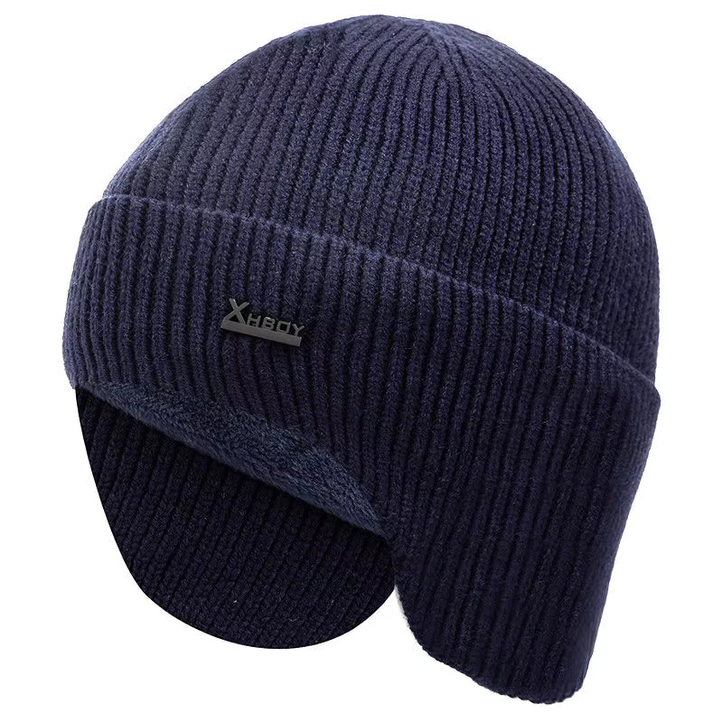 Fleece-Lined Earflap Cap – Warm Winter Outdoor Beanie FitiqueFit