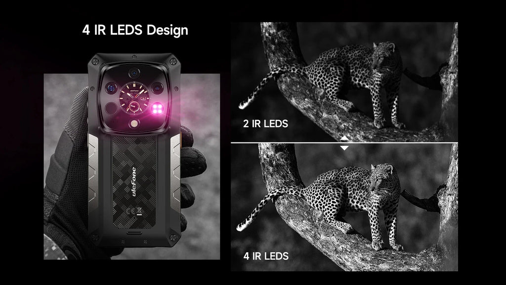 Ulefone Armor 28 Ultra 5G AI Thermal Imaging Rugged Phone Dimensity 9300+ 1TB ROM 32GB RAM Android Smartphone