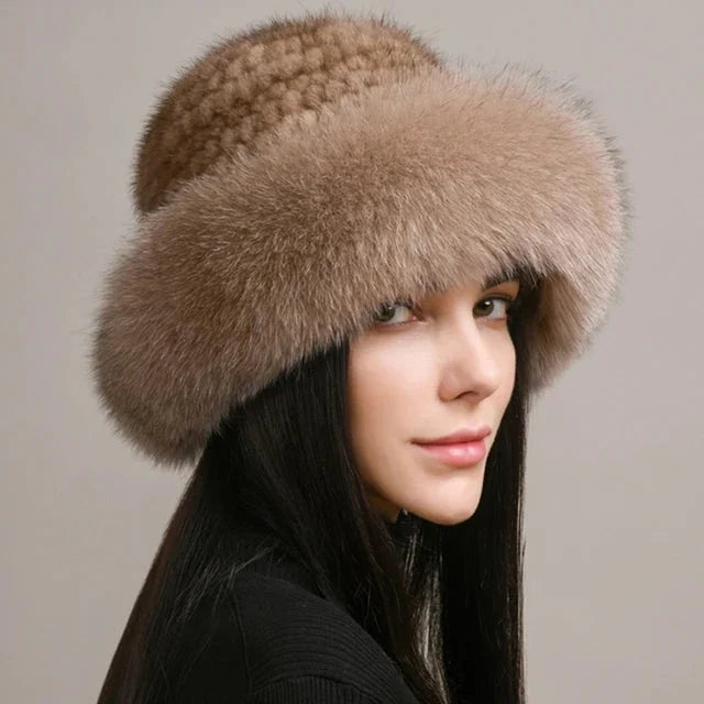 Women’s Faux Fur Knit Beanie FitiqueFit