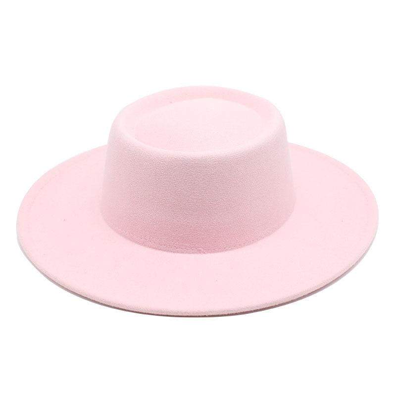 Simple Classic Unisex Fedora Hats Men Women Wide Brim Wool Jazz Hats Elegant Fedoras Hat for Women Lady Wide Brim Autumn Winter Cap Vintage Style Dress Formal Hat For Various Occasions 56-58CM Stevvex