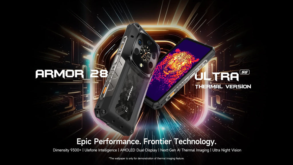 Ulefone Armor 28 Ultra 5G AI Thermal Imaging Rugged Phone Dimensity 9300+ 1TB ROM 32GB RAM Android Smartphone