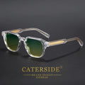 CATERSIDE Men Women Fashion square Frame Sunglasses Daily Wear UV400 Protection Eyewear PC Frame Propionate Pin Legs