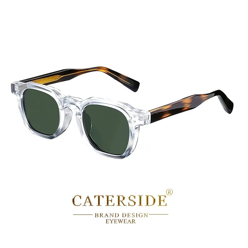 CATERSIDE New Retro Punk Men Sunglasses Square Personalized Design Glasses Women's Fashion Party Glasses Festival Gift