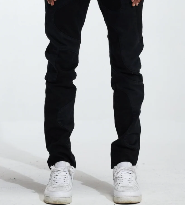 CRYSP DENIM Jeans Black Stacked 1000 Degree