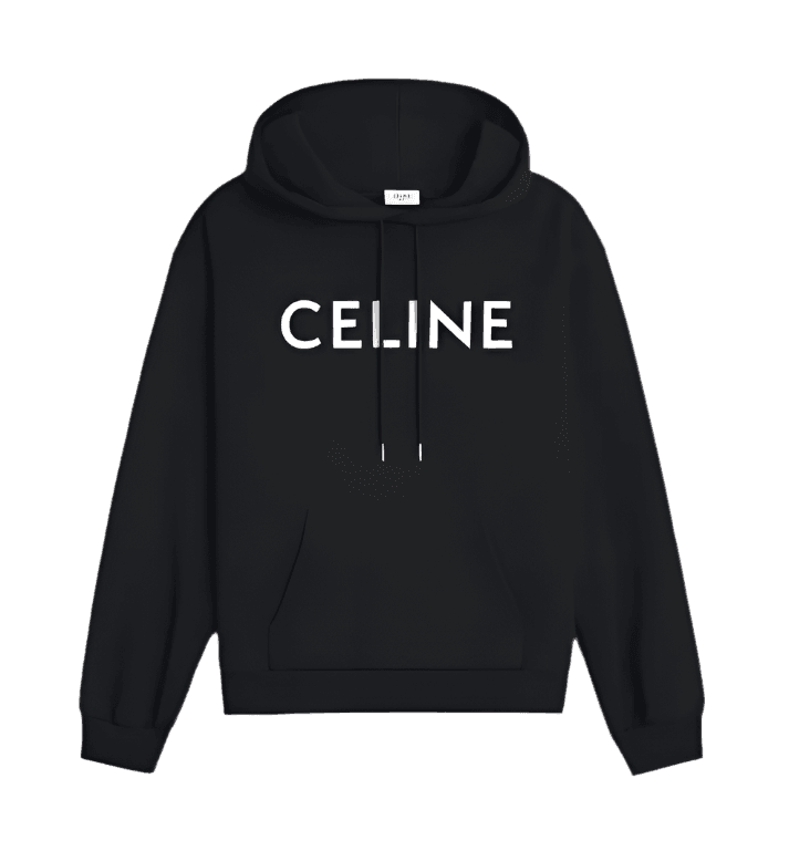 Celine Loose Hoodie Black Banlieue91