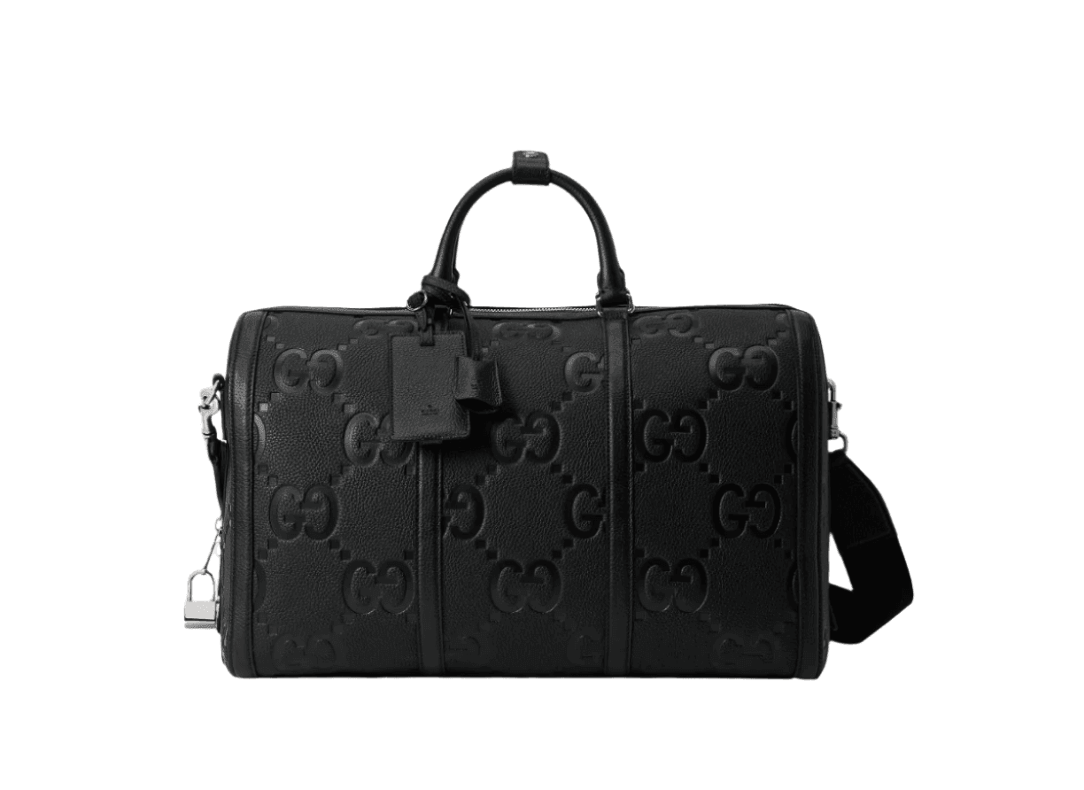 Gucci Duffle Bag Jumbo GG Embossed Leather Small Banlieue91
