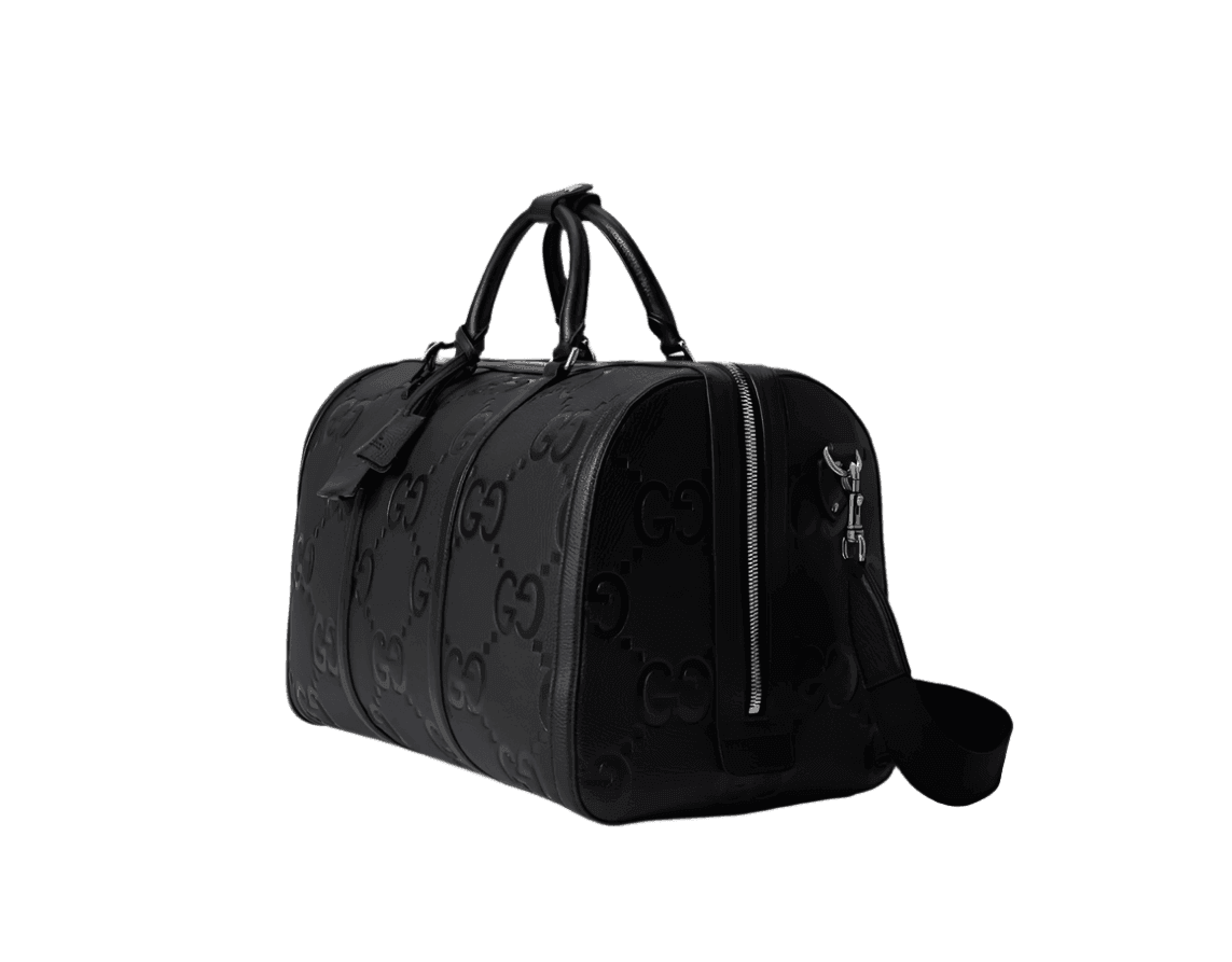 Gucci Duffle Bag Jumbo GG Embossed Leather Small Banlieue91