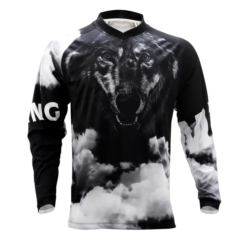 Quick Dry Summer MTB Jersey Short Sleeve Downhill T Shirt Cycling Motocross DH Wear BMX Mountain Bike Clothing