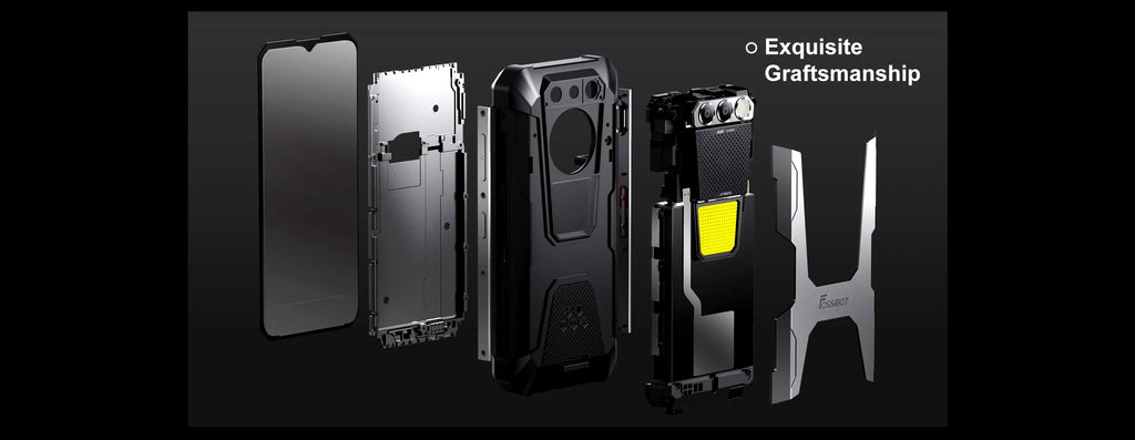 FOSSIBOT F106 PRO MTK G85 4G Android 14 15GB(8+7GB Extended) 256GB ROM Rugged Smartphone 12000mAh Battery 48MP Camera