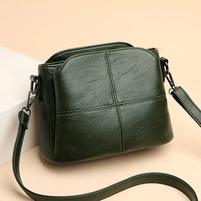 Women's Bags Retro Design Crossbody Bag Trend Quality PU Leather Bucket Shoulder Bags Small Handbags for Women Pi-Mart