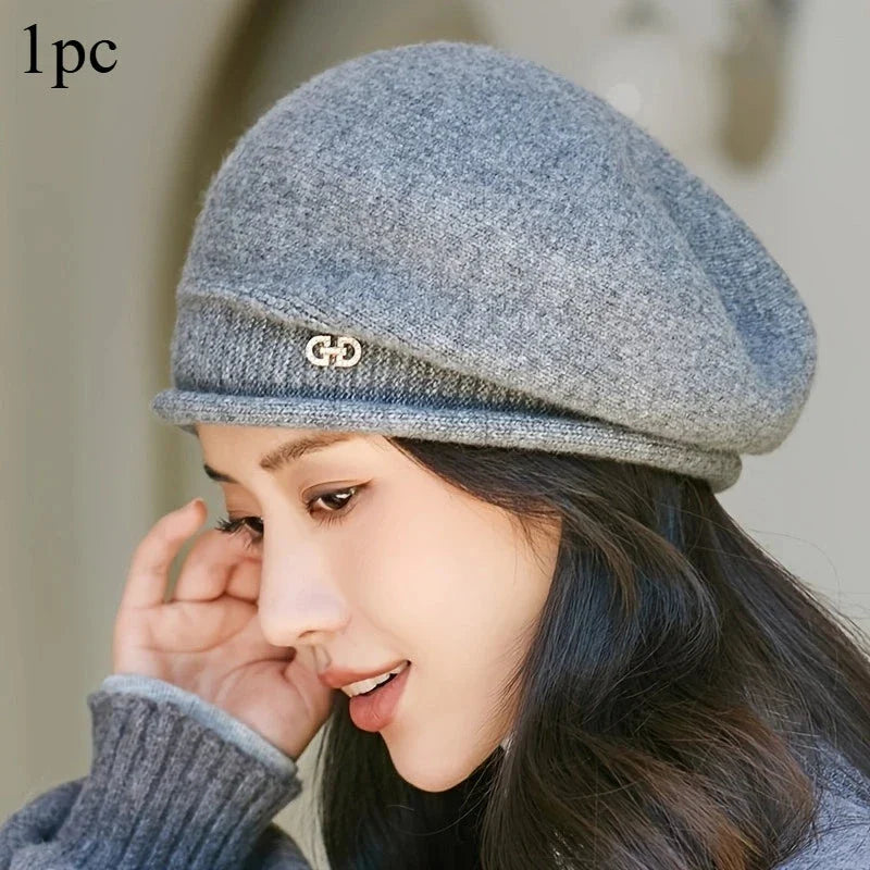 Women’s Soft Beanie Hat – Lightweight Stretchy Jacquard Knit Casual Cap FitiqueFit
