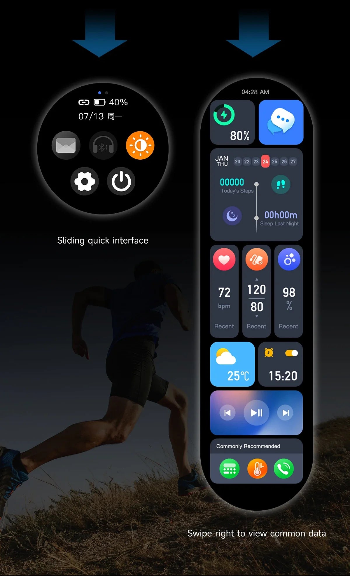 New GPS Sports NFC Fashion Smartwatch Men's 1.85 "AMOLED Screen Heart Rate Blood Pressure Health Smart Watch For Huawei IOS