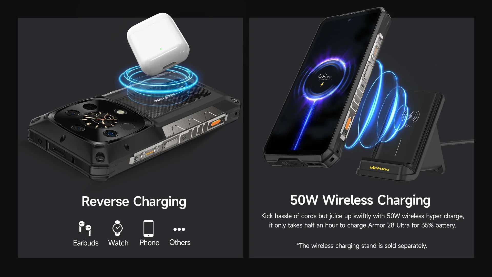 Ulefone Armor 28 Ultra 5G AI Thermal Imaging Rugged Phone Dimensity 9300+ 1TB ROM 32GB RAM Android Smartphone