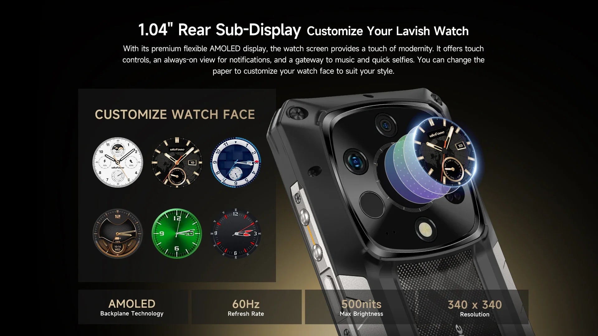 Ulefone Armor 28 Ultra 5G AI Thermal Imaging Rugged Phone Dimensity 9300+ 1TB ROM 32GB RAM Android Smartphone