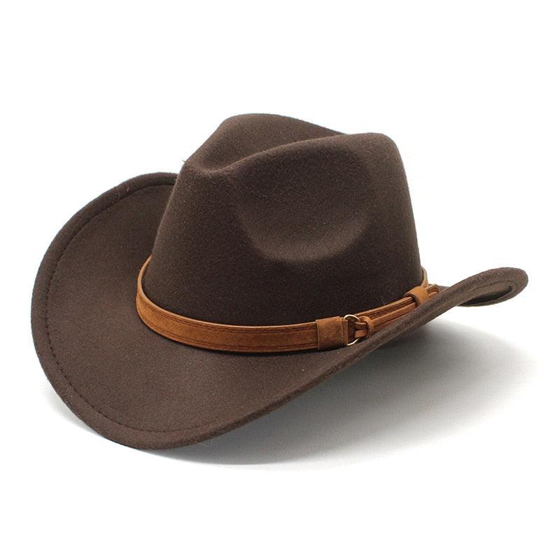 White Western Cowboy Cap For Men's Vintage Unique Water-Resistant Classic Cowboy Hat Wedding Party White Wool Wide Brim Fedoras Winter Luxury Elegant Hats For Autumn Stevvex