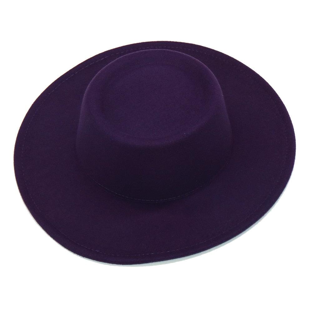 Simple Classic Unisex Fedora Hats Men Women Wide Brim Wool Jazz Hats Elegant Fedoras Hat for Women Lady Wide Brim Autumn Winter Cap Vintage Style Dress Formal Hat For Various Occasions 56-58CM Stevvex