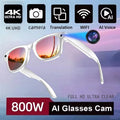 GUHUAVMI New 800W Camera AI Smart Glasses Color-Changing Translation Glasses Photo Video Recording Waterproof