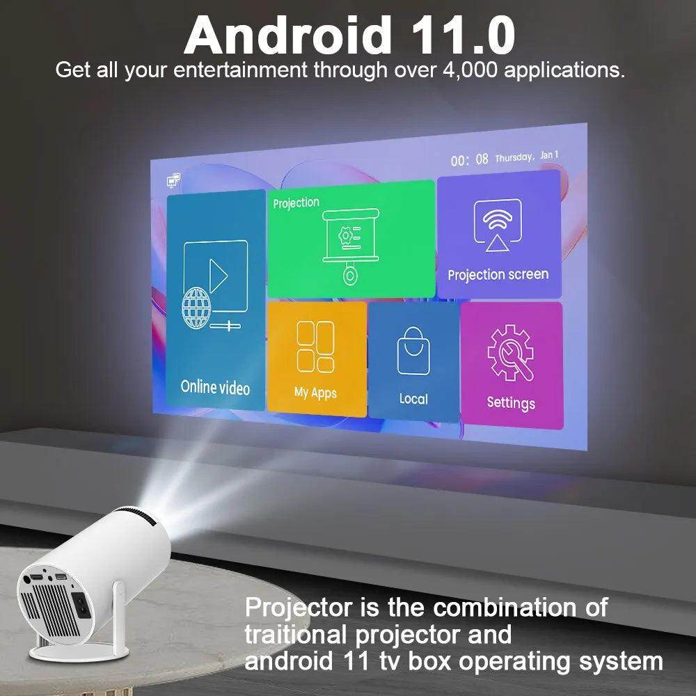 Portable 4K Projector - Home Cinema Outdoor Projetor SmartPursue™